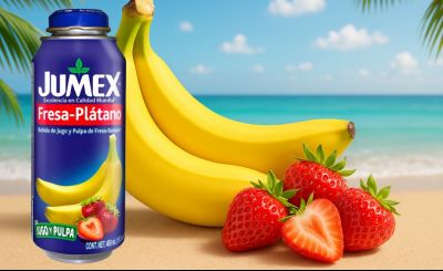 Jahoda-Banán od Jumex: Letní klasika v novém objemu